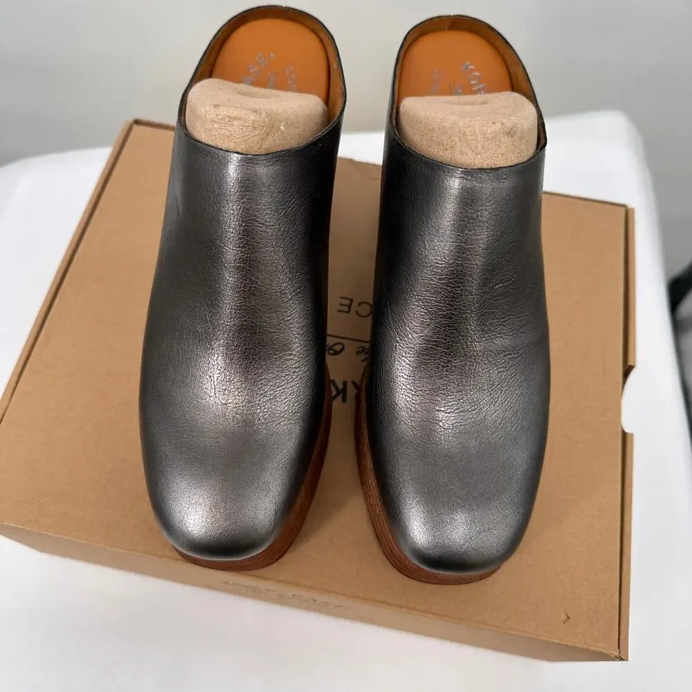 KORK EASE New in Box VERNOICA Clog in Sliver // 10 - Picture 4 of 11